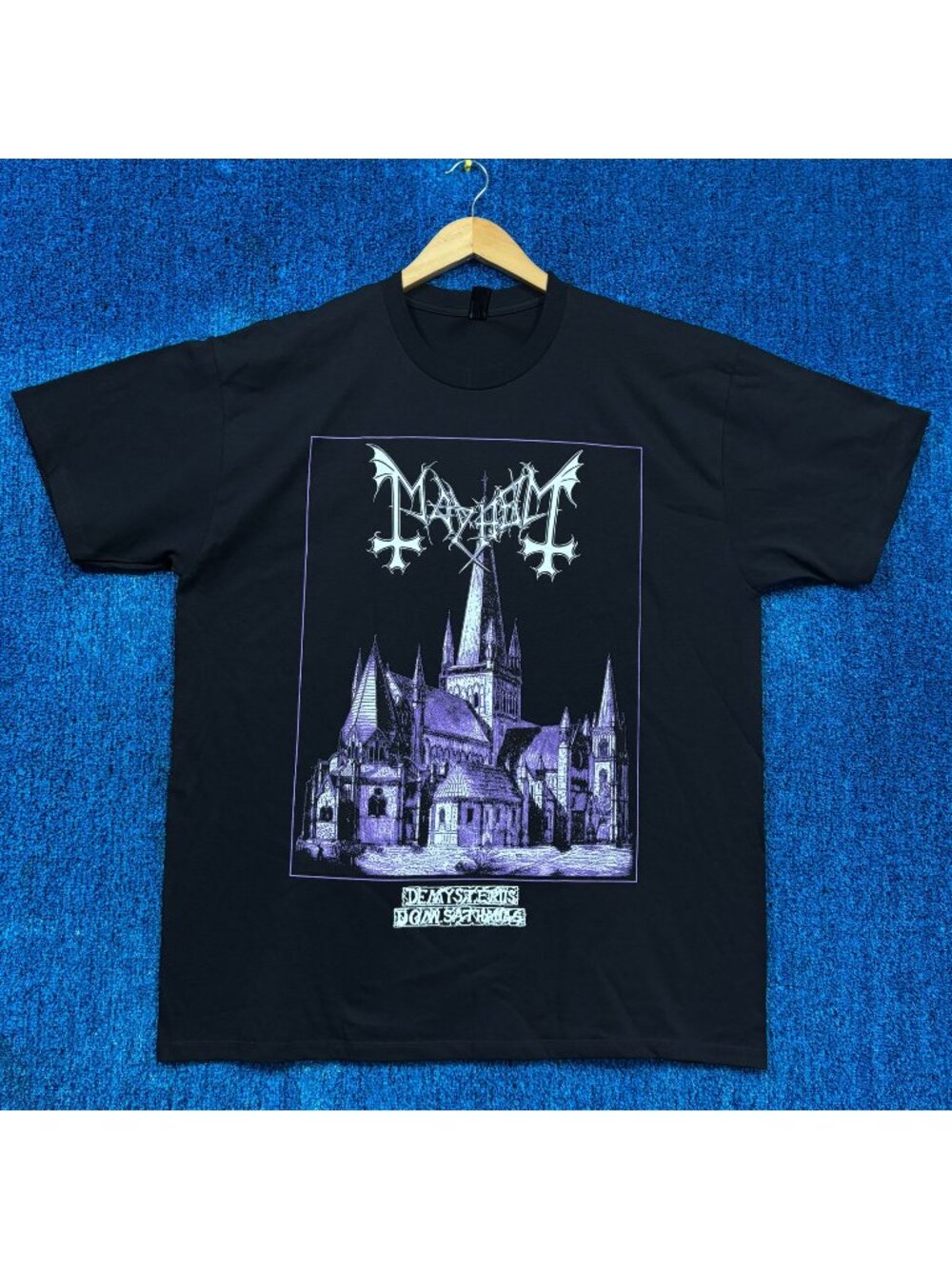 Mayhem De Mysteriis Dom Sathanas Album Art Doom Metal Tee XL